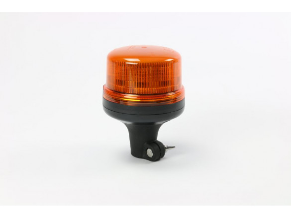 Gyrophare LED orange fixe-2pointsØ58mm H13cm 11V-110V - Tout